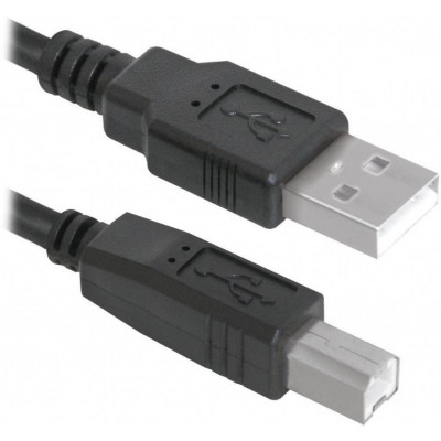 Кабель для принтера USB 2.0 AM/BM 1.8m, black