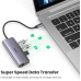 Перехідник/Хаб Ugreen 4 в 1 USB-C/Type-C to 3xUSB 3.0/1xMicroUSB/1xRJ-45 Fast Ethernet LAN (CM252/10929) (Space Gray)