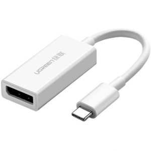 Адаптер-Перехідник Ugreen MM130/USB-C to DisplayPort White 10cм (40372)