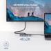 Перехідник/Хаб Ugreen 6 в 1 USB-C/Type-C to 3xUSB 3.0/1xHDMI/1xUSB-C/1xRJ-45 Gigabit LAN (CM212/50771) (Space Gray)