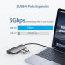 Перехідник/Хаб Ugreen 6 в 1 USB-C/Type-C to 3xUSB 3.0/1xHDMI/1xUSB-C/1xRJ-45 Gigabit LAN (CM212/50771) (Space Gray)