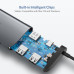 Перехідник/Хаб Ugreen 6 в 1 USB-C/Type-C to 3xUSB 3.0/1xHDMI/1xUSB-C/1xRJ-45 Gigabit LAN (CM212/50771) (Space Gray)