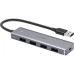 Перехідник/Хаб Ugreen 4 в 1 USB Type A to 4xUSB 3.0, 1 USB C (CM219/50985) (Space Gray)