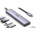 Перехідник/Хаб Ugreen 5 в 1 USB Type C to 3xUSB Type A, 1 USB C (PD 100W), HDMI (4k 30hz), (CM478/15495), (Space Gray)