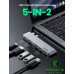 Перехідник/Хаб для MacBook Pro/Air Ugreen 5 в 2 USB-C/Type-C to 3xUSB 3.0/1xHDMI/1xUSB-С (CM251/60559) (Space Gray)