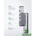 Перехідник/Хаб для MacBook Pro/Air Ugreen 6 в 2 USB-C/Type-C to 2xUSB 3.0/1xHDMI/1xUSB-С/1xCardReader (CM380/80856) (Space Gray)