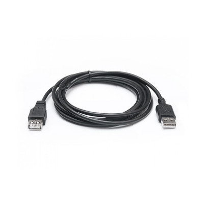 Кабель Real-El USB 2.0 AM - AF 1.8 м Black