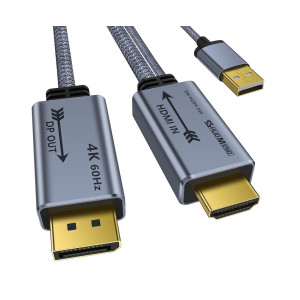 Кабель HDMI - DisplayPort 4K 2 м. (HDMI-DP)