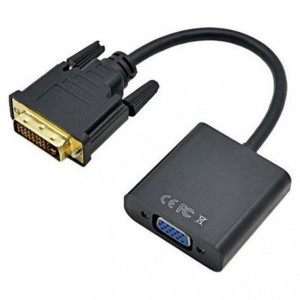 Адаптер DVI-D (24+1) - VGA 15 pin, U-993 black DVI-VGA