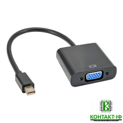 Перехідник-адаптер Mini DisplayPort/M (Thunderbolt) - VGA/F 1080p Black 0.15m (YHL-00385BBL)