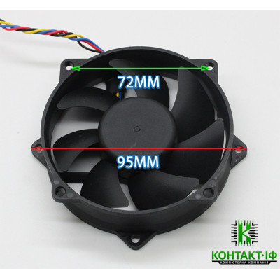 Вентилятор SUNON 80/90mm PWM 1000-4300rpm 0.40A 12V 4pin (KDE1209PTVX)