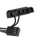 Вентилятор Aigo Aurora LED Neon Blue 120mm 1500rpm 3Pin/Molex