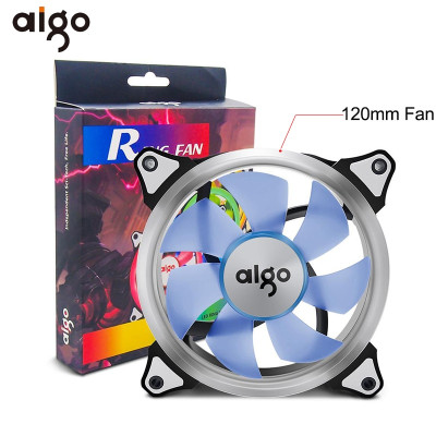 Вентилятор Aigo Aurora LED Neon Blue 120mm 1500rpm 3Pin/Molex