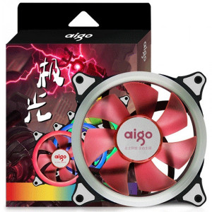 Вентилятор Aigo Aurora LED Neon Red 120mm 1500rpm 3Pin/Molex