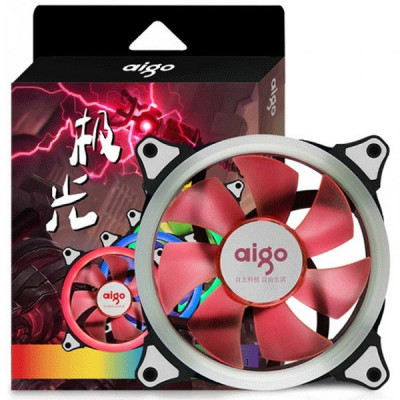 Вентилятор Aigo Aurora LED Neon Red 120mm 1500rpm 3Pin/Molex