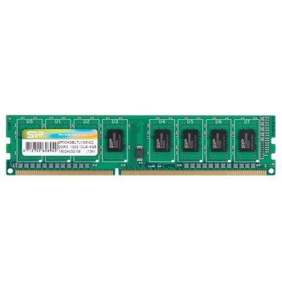 Оперативна пам'ять DIMM Silicon Power 4Gb DDR3 1333MHz PC3-10600 (SP004GBLTU133N02)