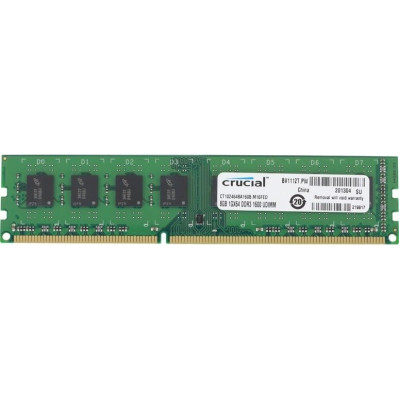 Оперативна пам'ять DIMM Crucial 8Gb DDR3 1600MHz (ct102464ba160b.c16fed)
