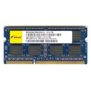 Оперативна пам'ять SO-DIMM Elixir 4Gb DDR3 1600MHz PC3-12800S CL11 (M2S4G64CB8HG5N-DI)