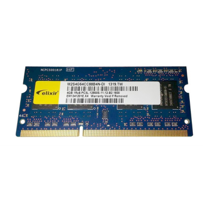Оперативна пам'ять SO-DIMM Elixir 4Gb DDR3L 1600MHz PC3L-12800S CL11 (M2S4G64CC88B4N-DI)