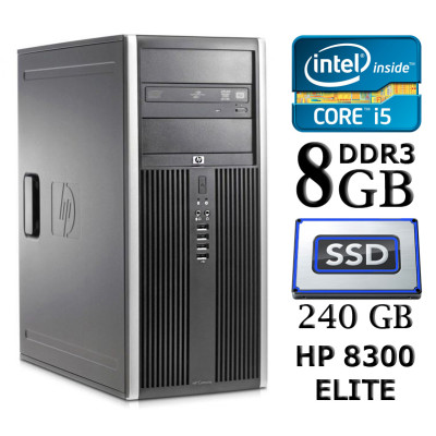 HP Elite 8300/ Intel Core i5-3470/ 8Gb DDR3/ SSD 240Gb/ Intel HD Graphics 2500