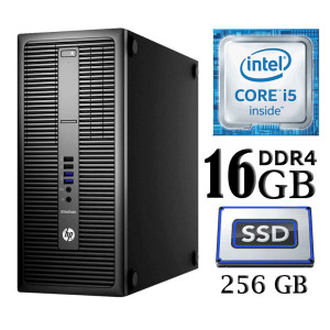 HP EliteDesk 800 G2 TWR/ Intel Core i5-6500 / 16Gb DDR4 / 256Gb SSD / Intel HD 530