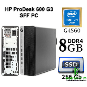 HP ProDesk 600 G3 SFF PC/ Intel Pentium Gold G4560 /8Gb DDR4/ 256Gb SSD/ Intel HD 610