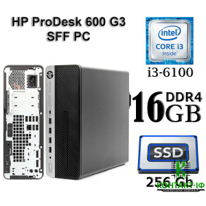 HP ProDesk 600 G3 SFF PC/ Intel Core i3-6100 /16Gb DDR4/ 256Gb SSD/ Intel HD 530