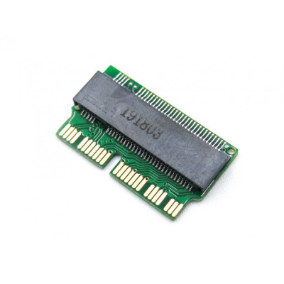 Перехідник-адаптер NVMe PCIe M.2 NGFF короткий для SSD Apple Macbook Air A1465 A1466 (2013, 2014, 2015, 2017) NFHK N-941A (Green)