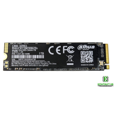SSD Dahua C900 1TB, M.2 2280, NVMe PCIe 3.0x4, 3D NAND(2000/1600MB), tray OEM