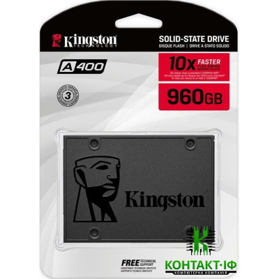 SSD 2,5 960GB Kingston A400 Phison TLC 500/450MB/s