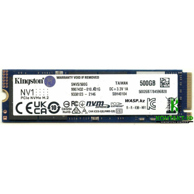 SSD Kingston NV1 500GB NVMe M.2 2280 PCIe 3.0 x4 (SNVS/500G)