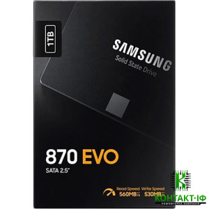 SSD накопичувач Samsung 870 EVO 1TB 2.5 SATA III QLC (MZ-77E1T0B) EU