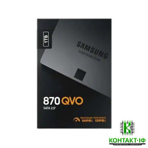 SSD накопичувач Samsung 870 QVO 1TB 2.5" SATA III QLC (MZ-77Q1T0) EU