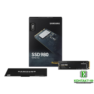 SSD накопичувач 1ТБ Samsung 980 M.2 NVMe (MZ-V8V1T0BW) EU