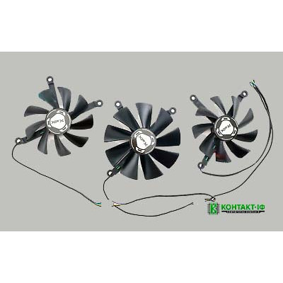 Комплект з 3 вентиляторів для відеокарти XFX RX 5600 XT/RX 5700/RX 5700 XT