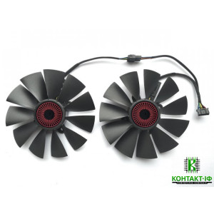 Комплект з 2 вентиляторів Asus Strix GTX 760/780/780Ti/960/970/980 R9 280/280X/290/290X/380/390 T129215SU FD9015U12S (FD10015H12S)