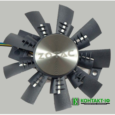 Вентилятор для відеокарти Zotac GTX 980Ti/1070/1070Ti/1080 AMP Extreme Edition Metal Sticker (GAA8S2U)