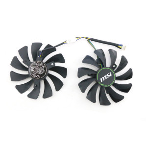 Комплект з 2 вентиляторів 86мм HA9010H12F-Z MSI GTX1660/GTX 1660Ti RTX 2060 VENTUS XS C