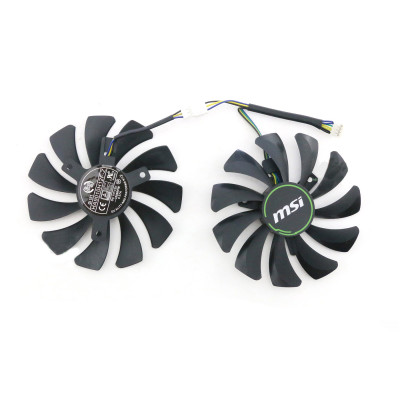 Комплект з 2 вентиляторів 86мм HA9010H12F-Z MSI GTX1660/GTX 1660Ti RTX 2060 VENTUS XS C