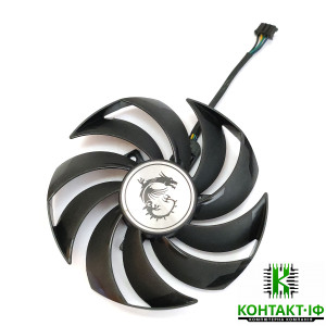 Вентилятор для відеокарти MSI Gaming X RTX 3050/3060/3060Ti RX 6600 XT/RX 6700 XT (PLD10010S12HH)