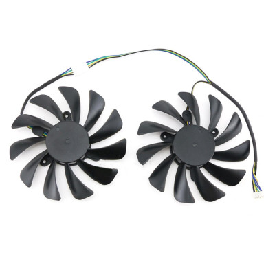 Комплект з 2 вентиляторів DATALAND для відеокарти PowerColor Radeon RX 580/590 Red Devil (PLD10015B12H)