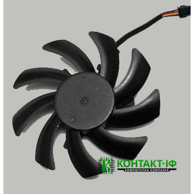 Вентилятор для відеокарти Palit GTX 1060/1070/1080/TITAN RX 470/480/560/570/580 R9 Fury/380/390 GA91S2U/FDC10H12S9-C (T129215SU)