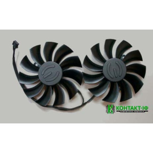 Комплект з 2 вентиляторів для відеокарти Evga GTX 950/960/970/980/1060/1070/1080 (pla09215b12h)