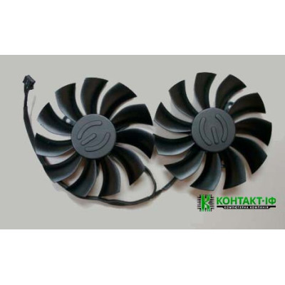 Комплект з 2 вентиляторів для відеокарти Evga GTX 950/960/970/980/1060/1070/1080 (pla09215b12h)