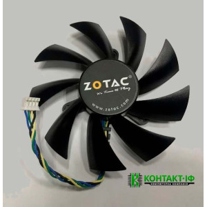 Вентилятор для відеокарти Zotac GTX 960/950/1060/460/560/570/580 HD6870 (pla09215b12h)