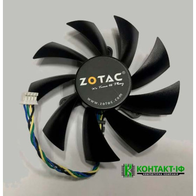 Вентилятор для відеокарти Zotac GTX 960/950/1060/460/560/570/580 HD6870 (pla09215b12h)