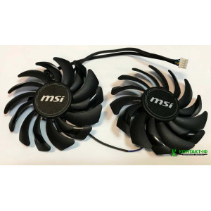 Комплект з 2 вентиляторів 88мм 12В 4pin MSI Ventus RTX 2060/2070/2080 3060/3060Ti/3070/3080/3090