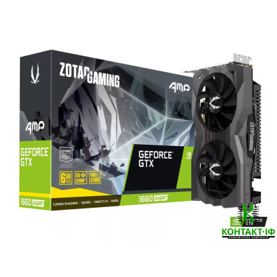 Б/В відеокарта ZOTAC GAMING GEFORCE GTX 1660 SUPER AMP 6GB 192bit GDDR6