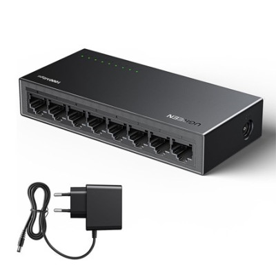 Комутатор UGREEN LAN 8 Ports 1000 Mbps Ethernet Switch (35499)