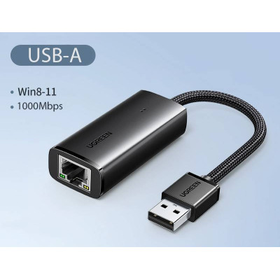 Мережевий адаптер USB to Ethernet LAN RJ45 - 1000MB Ugreen (15636)